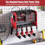 Power Tool Organizer Wall Mount Charging Station With 8 Plug Power Strip And 6 Hooks