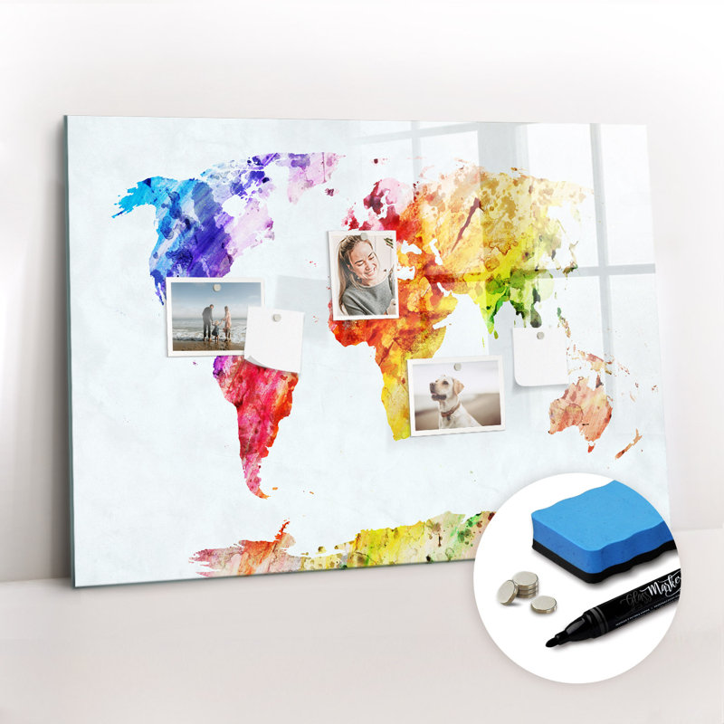 Magnetic Glass Dry Erase Board Bulletin Board
