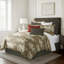 Greenwood Ivory/Red Linen Duvet Cover Set-533456991