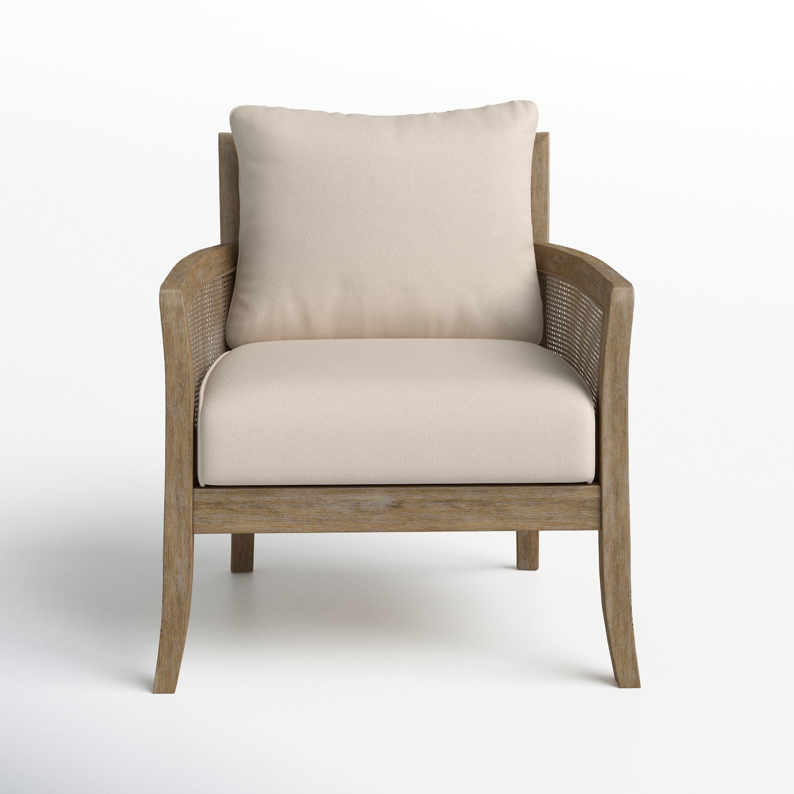 Farlane Upholstered Armchair, Off-White