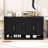 Farmhouse Sideboard with 3 Drawers, Adjustable Shelves and Open Storage-796955836