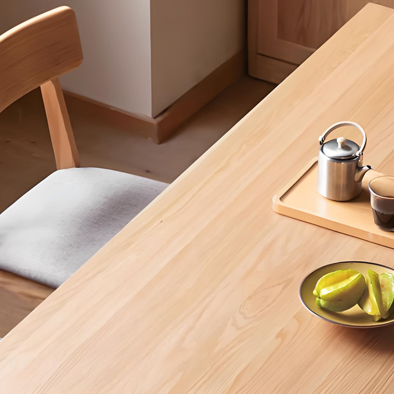 Ensemble de salle à manger en chêne minimaliste, H 29,5 po x L 70,9 po x l 31,5 po