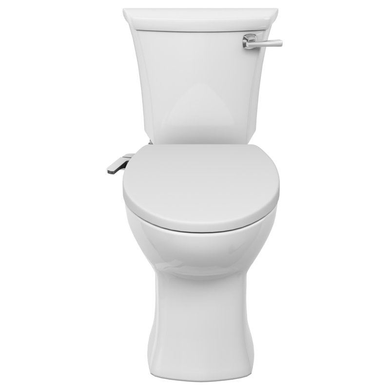 American Standard Edgemere Two-Piece Toilet with Bidet Seat & Wax Ring, RH Flush, White