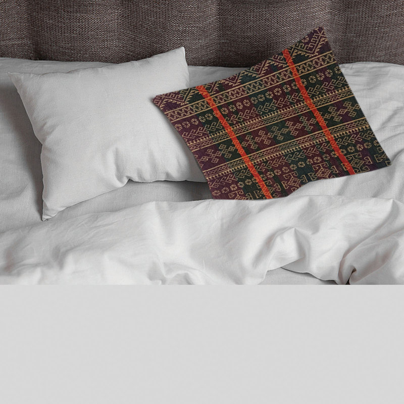 Geoffrey Kilim Handwoven Heavy Metal Cushion Cover