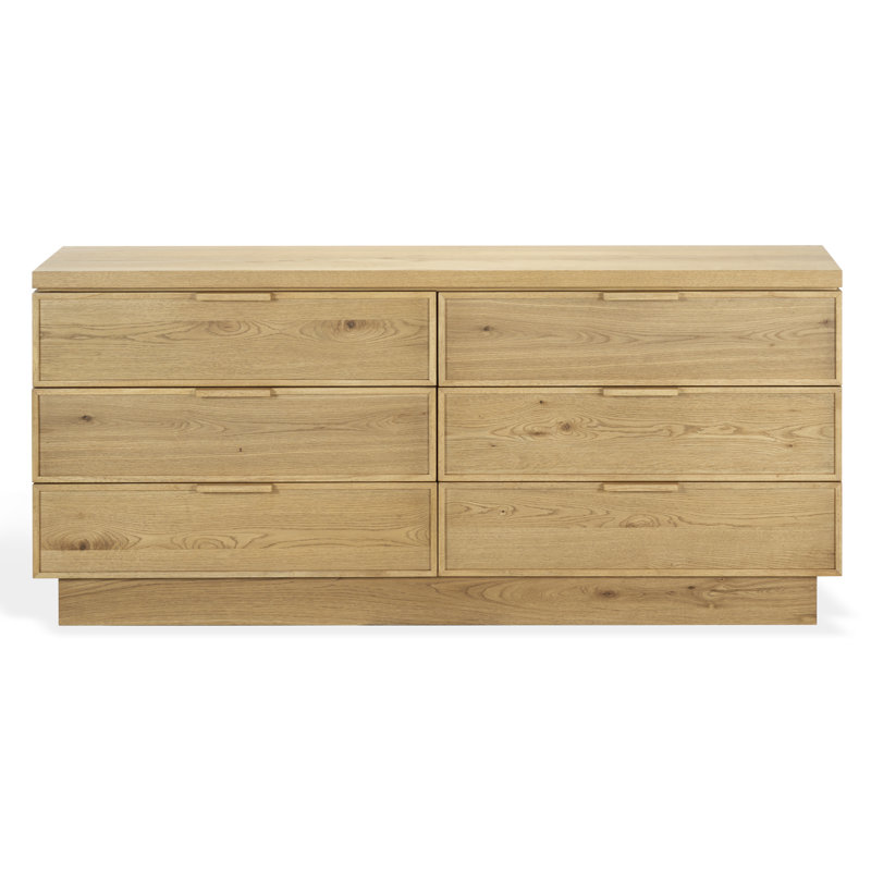 Commode 6 tiroirs Kodi, Brown Oak