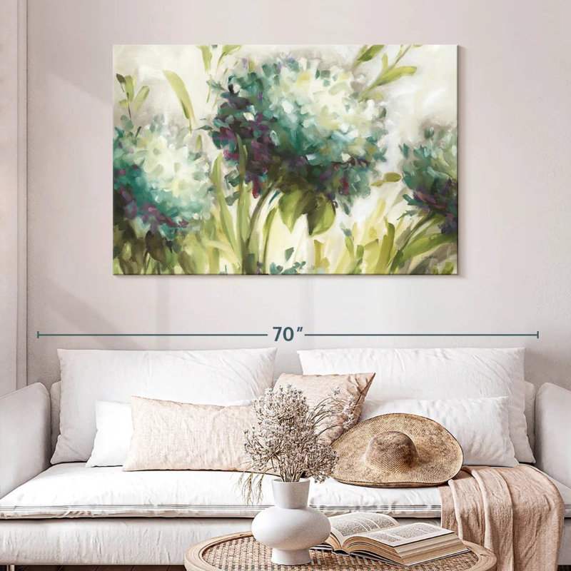 Harnek Hydrangea Field II, 32" H x 48" W