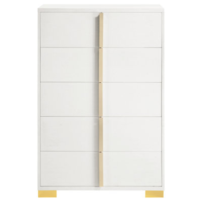Jelissa 5-drawer Bedroom Chest White