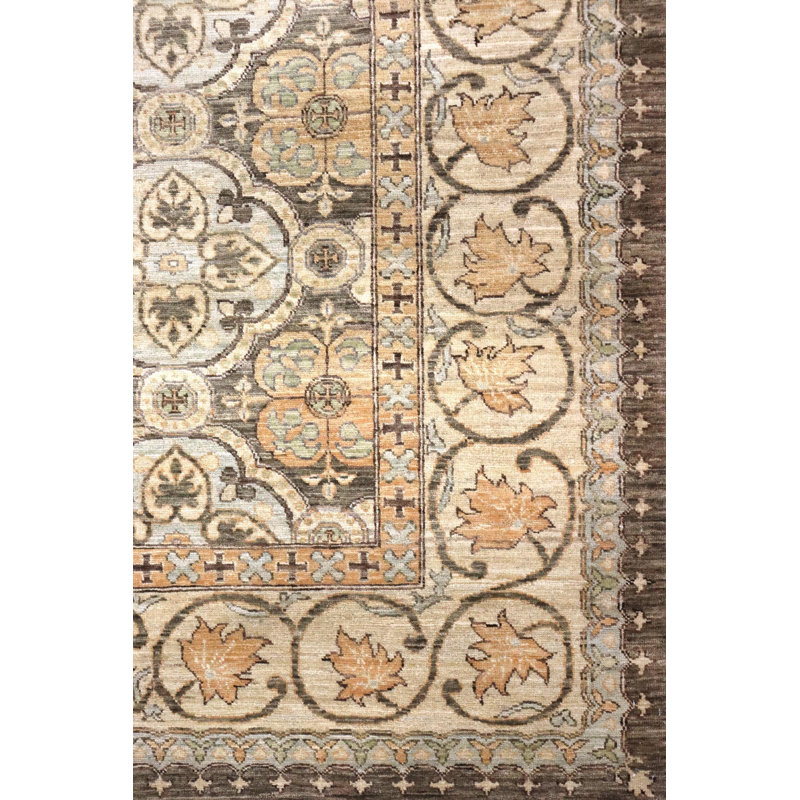 Chateau Oriental Area Rug in Brown, Rectangle 6'6" x 8'2"
