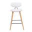 Tabouret de bar ou de comptoir moderne Bilgin Payton avec assise rembourrée et structure en bois-2112469250-2112469261-2112469252