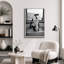 «Black and White Tub Wine Ocean View», images de salle de bain, impression sur toile encadrée, impression numérique-132063603-132063606