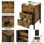 3 Drawer Bedside Table with Soft Close Ball Bearing Slides-1375433555