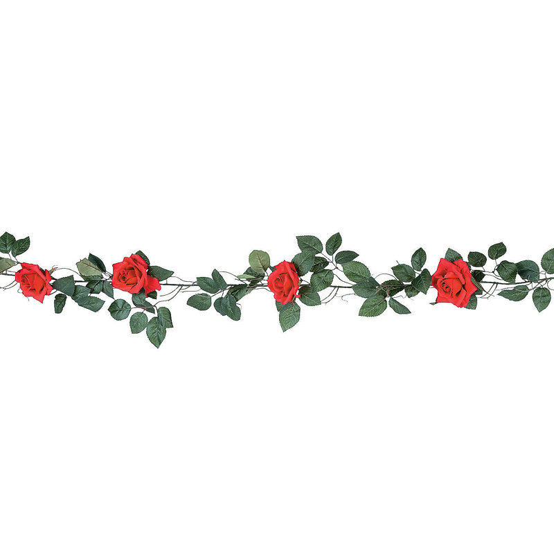72'' in. Faux Rose Garland