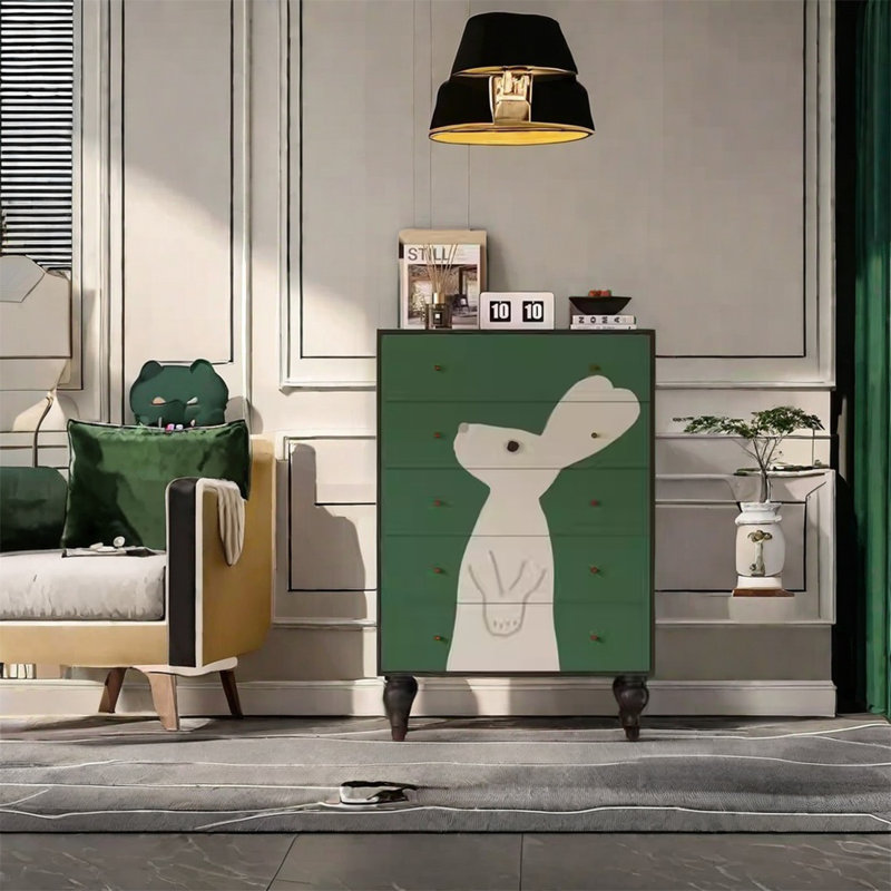 Élégante armoire de rangement à 5 tiroirs