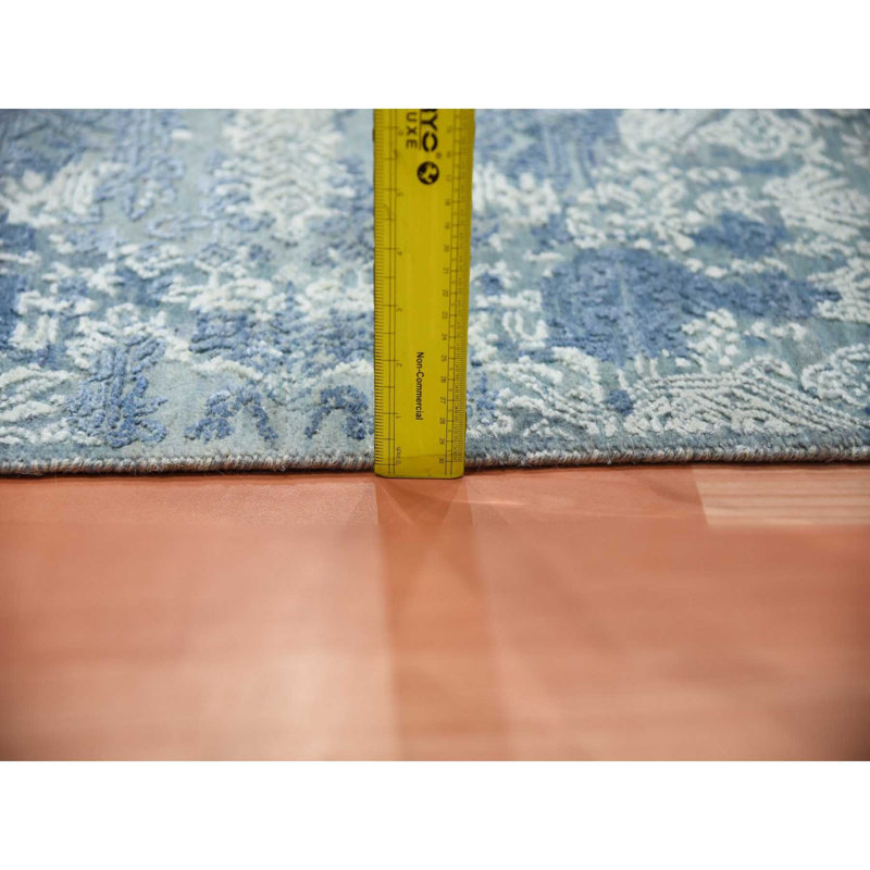 Seeya One-of-a-Kind Rectangle 7'10" X 10'0" New Age Area Rug in Blue