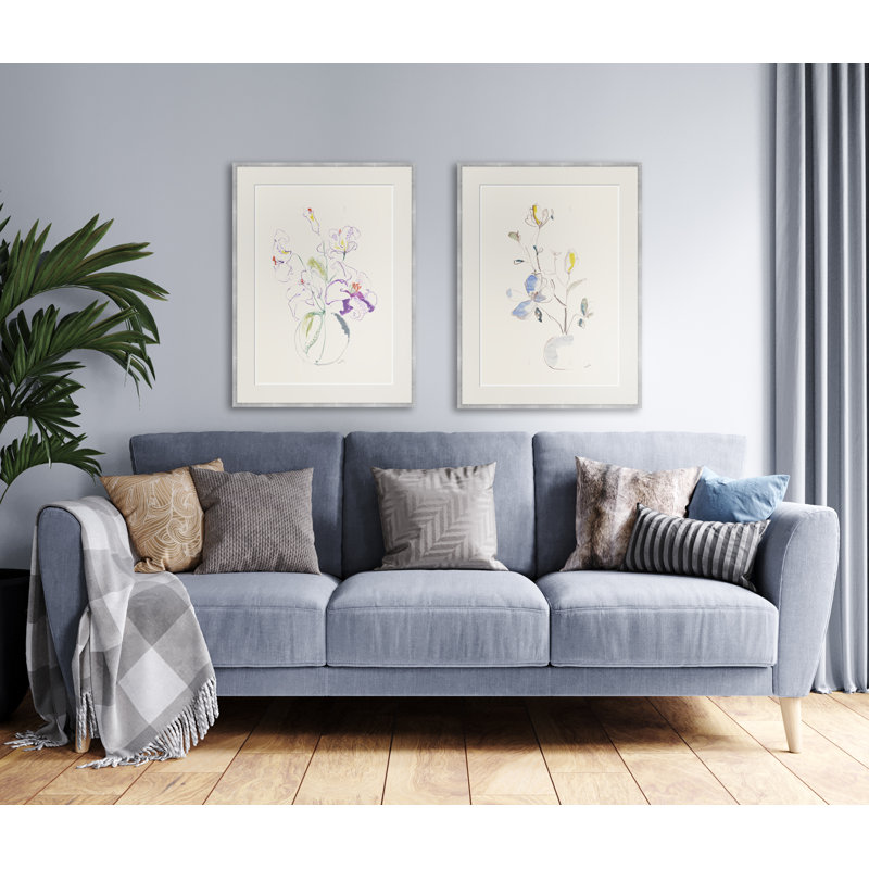Arrangement In Blue And Yellow Painting by Yuki Osada