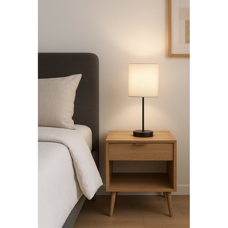 Metal Table Lamp, Light Grey