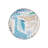 Round Blue Tones Crocodile Giraffe Bird Detailed Woven Base Modern Decorative Machine Washable Rug-2076255155
