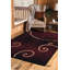Tapis bourgogne / beige à motif abstrait Baier-1454032762