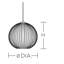 Luminaire suspendu sphérique 1 lumière Darus