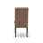 6 Piece Dining Set Contains a Rectangle Dining Room Table and 4 Brown Linen Fabric Parson Chairs with a Bench, Mahogany-2060799714-2060799726-2048473735