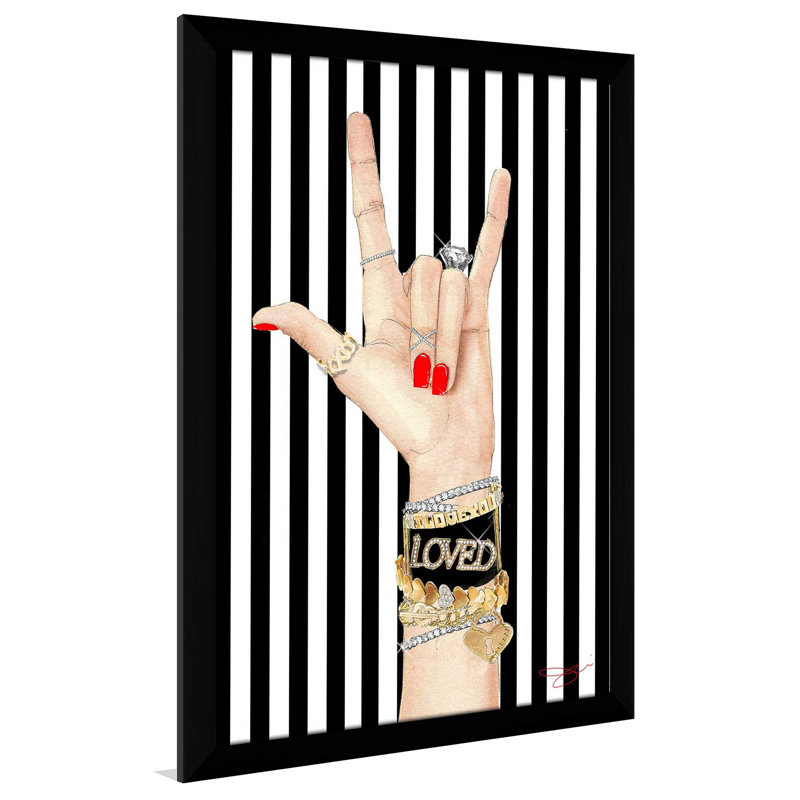 «Loved» par Jodi, impression encadrée, H 39,5 po x l 27,5 po x P 0,75 po