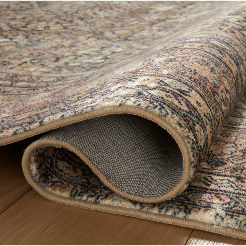 Tapis en denim / multicolore Amber Lewis x Loloi Morgan, Tapis de couloir 2 pi 3 po x 11 pi 6 po