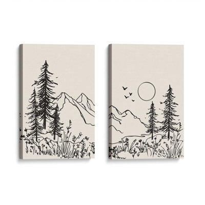 Whispering Peaks v2 Set of 2 Prints