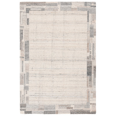 Rosena Handmade Grey / Beige Rug