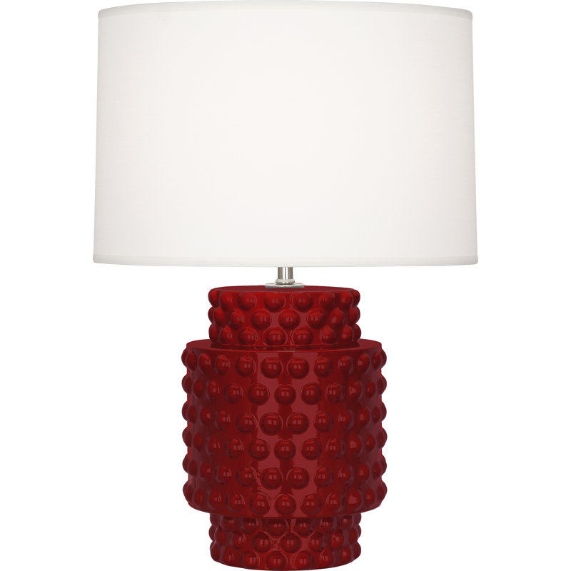 Dolly Table Lamp, 21.5" H x 15" W x 15" D, Sangria