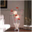 Lampe de table en aluminium à bourre de fleurs en aluminium