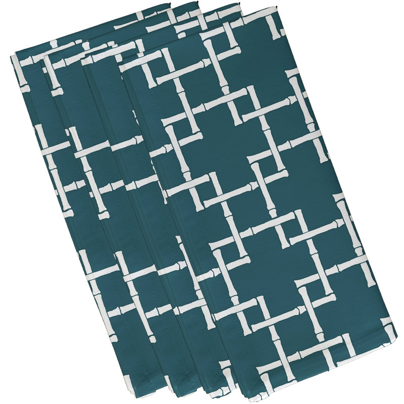 Ensemble de serviettes 4 pièces Yoshida, L 18 po x L 18 po, sarcelle