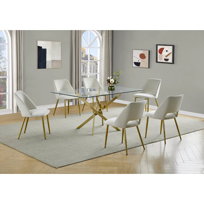 Arieyana 6 - Person Trestle Dining Set