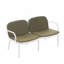 Causeuse d'extérieur en PP Luna, structure avec coussin Luna-806852124-806852125