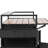 Outdoor Kitchen Wicker Island Rolling Cart Bar Table & Storage Cabinet, Wheels And Plastic Wood Extended Table Top-1365835743