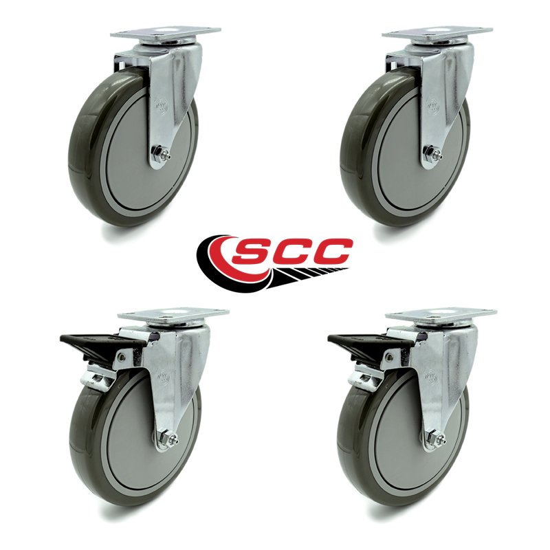 4-Piece Polyurethane Caster Set