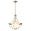 Luminaire suspendu 1 lumière Elyott en laiton naturel-1052186988