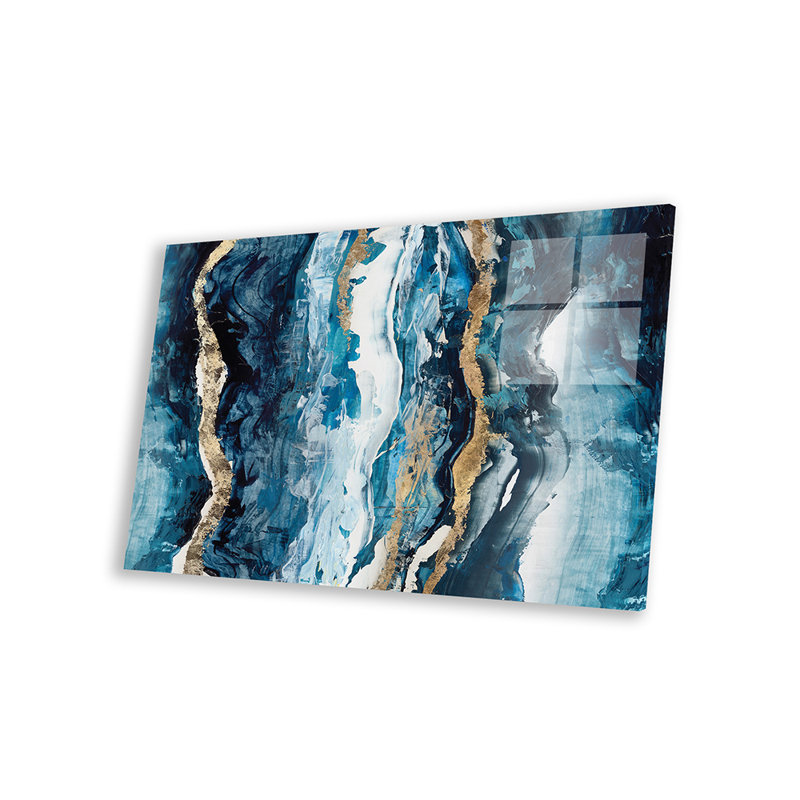 «Effectus I» par Isabelle Z, reproduction d'art graphique sur toile, H 12 po x l 18 po x P 1,5 po, Pas de tapis, Toile tendue