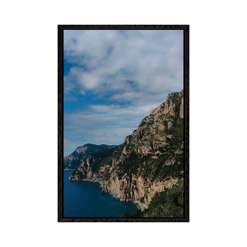 Amalfi Coast Drive X by Bethany Young - Print on Canvas, 66.04cm H x 45.72cm W x 3.81cm D, Black Framed