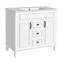 Meuble-lavabo 36 po avec lavabo supérieur, armoire de rangement moderne avec 2 portes à fermeture douce et 2 tiroirs, meuble-lavabo simple-116234281-116234279