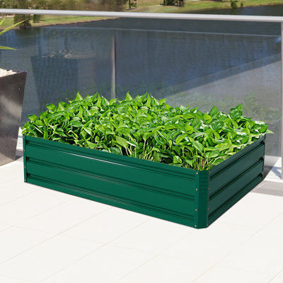 Creston Steel Outdoor Raised Garden Bed