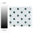 Metro Ion 1" Hex Emerald Dot Glossy White 10-1/4" x 11-7/8" Porcelain Mosaic Floor & Wall Tile