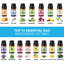 Diffuseur ultrasonique d'huiles essentielles de 550 ml avec 15 huiles essentielles de 10 ml et télécommande pour la maison et le bureau