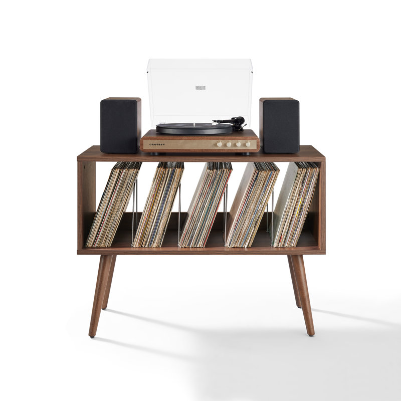 Liam Small Record Player Stand With Vinyl Storage