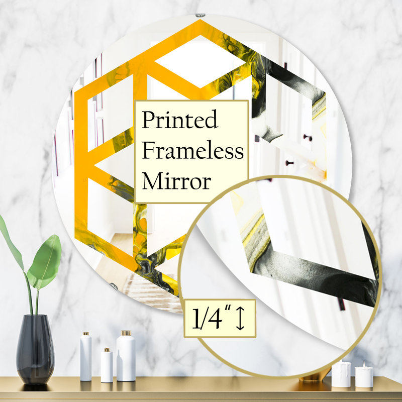 Miroir mural Hexagon Star, 31,5 po x 31,5 po
