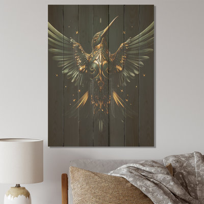 Colibri bleu et harmonieux
