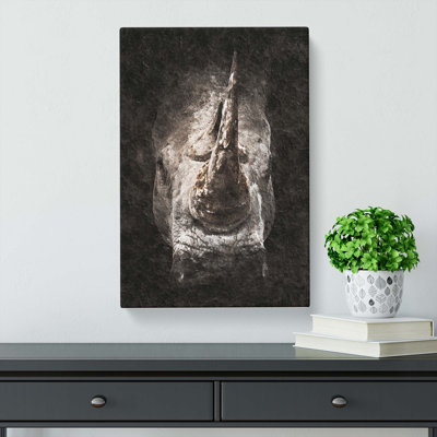 Rhino - Wrapped Canvas