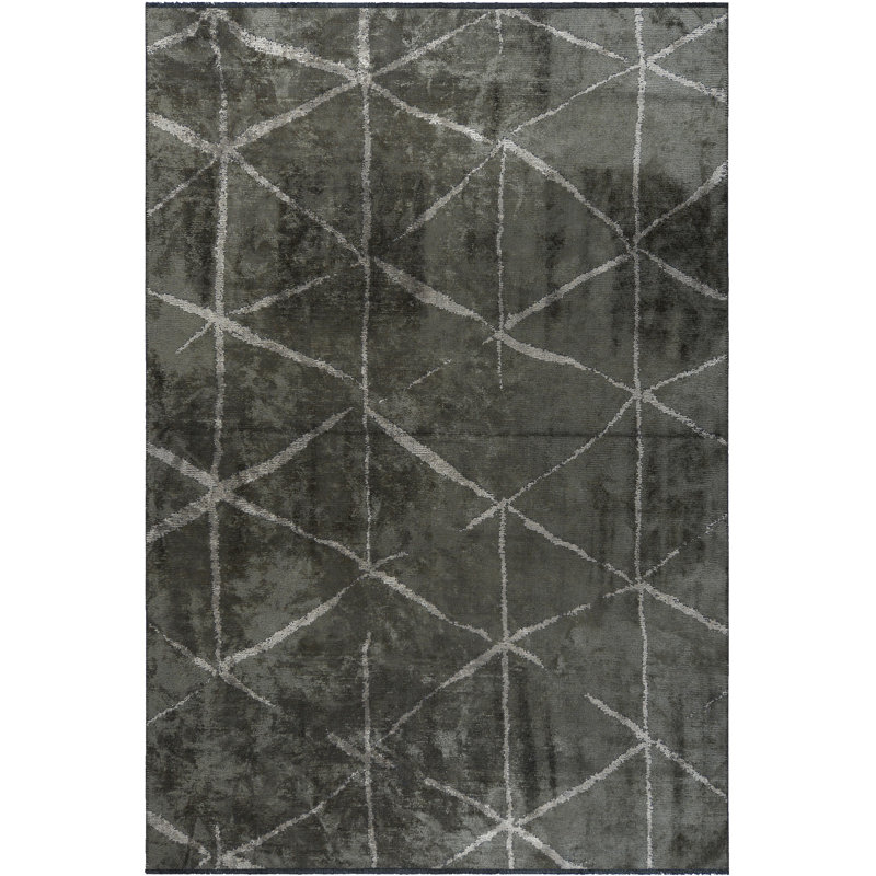 Rapture Beige/Gray Abstract Luxury Area Rug, Rectangle 7'10" x 11'2"