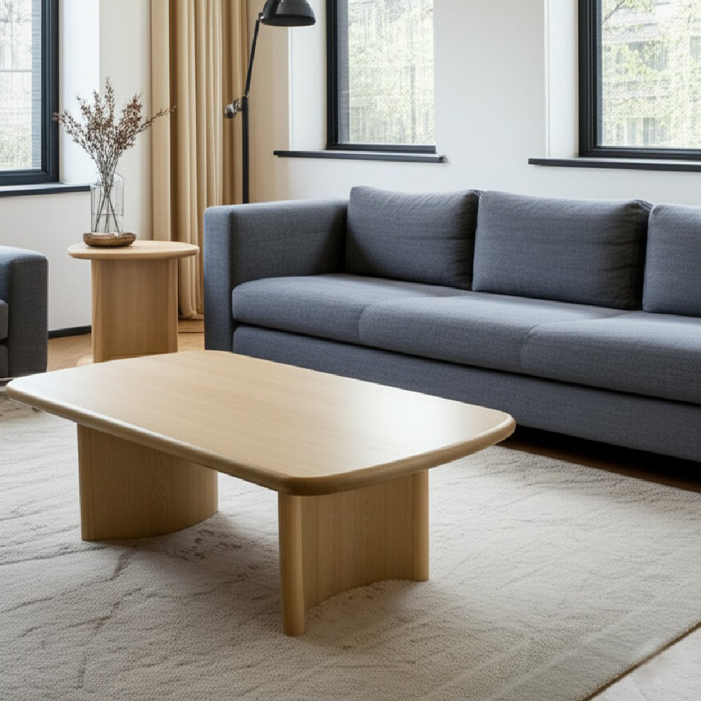 Circa 50" Coffee Table, Light Oak