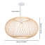 Luminaire suspendu géométrique 1 lumière Helsel-1279315190