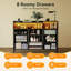 130 cm W Chest of 9 Drawers